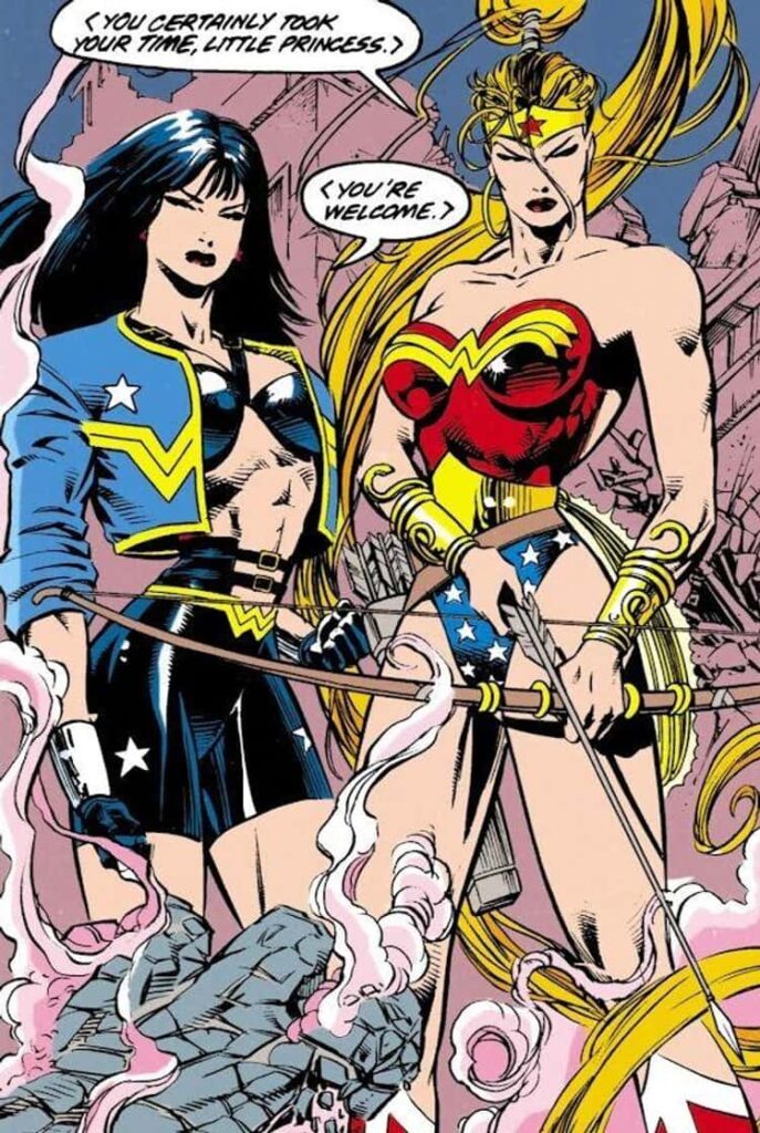 Artemis Took Over The Wonder Woman Mantle With So Much Hair And A, Um, Leggy Outfit