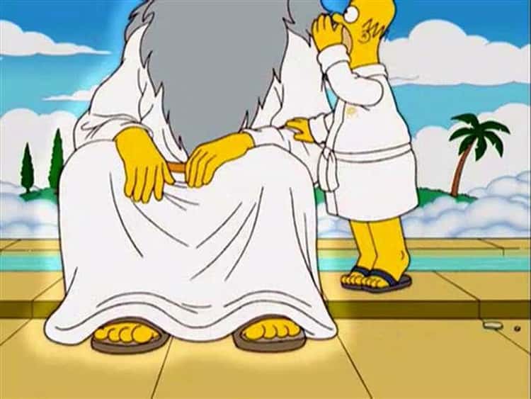 Homer Knows He's a Cartoon