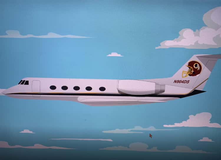 The Aircraft Number On The Redskins Private Jet Is Actually Accurate