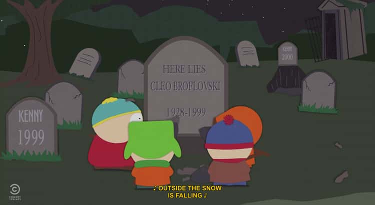 Kenny Has Multiple Gravestones