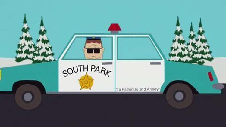 'To Patronize And Annoy' Is Written On The Squad Cars