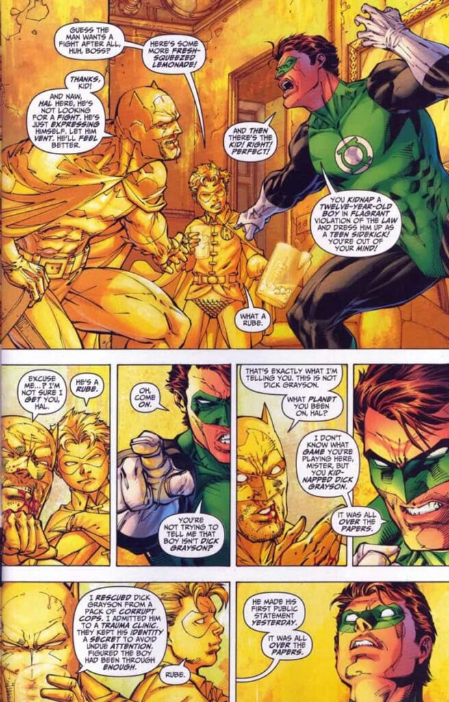 When He Painted Himself Yellow to Bully Green Lantern
