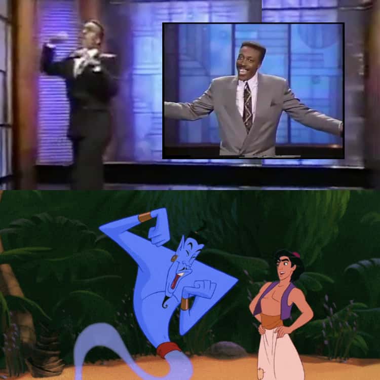 In ‘Aladdin,’ The Genie Imitates Arsenio Hall’s Patented Fist Pump