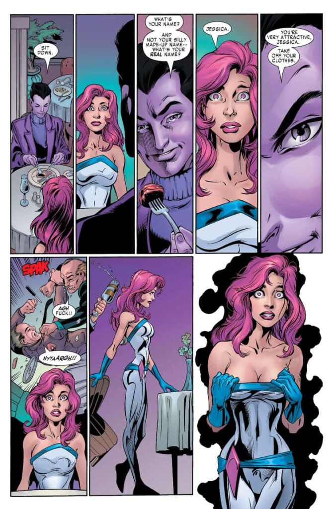 Jessica Jones Being Forced Into Servitude By The Purple Man