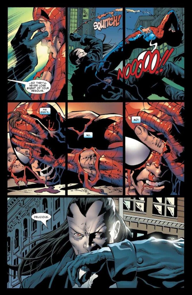 Morlun Eats Spider-Man's Eye