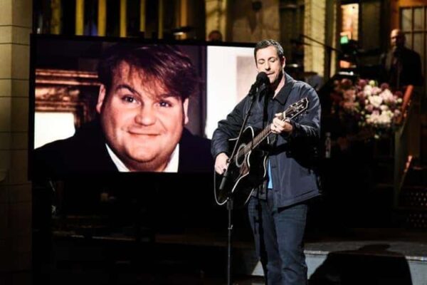 Adam Sandler Performs A Tribute Song About His Close Friend Chris Farley