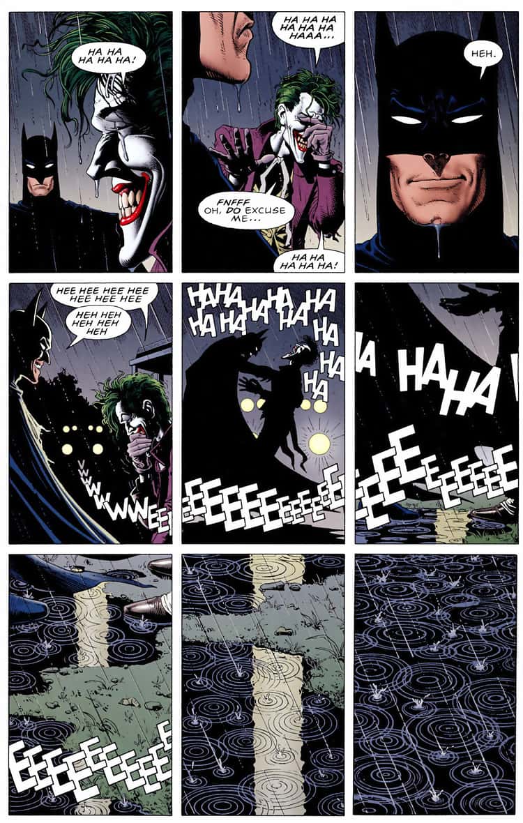 Batman Laughs Alongside the Joker