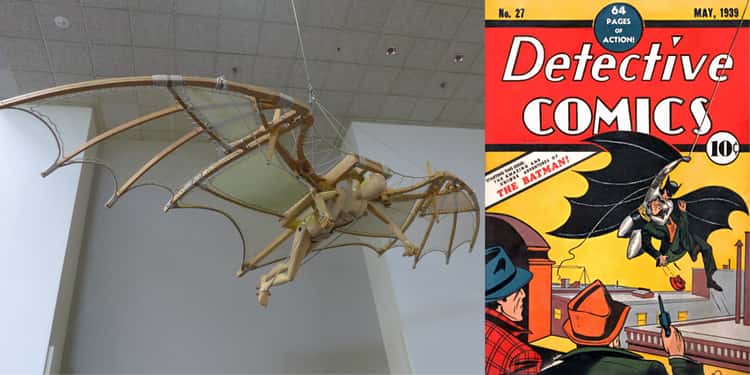 Batman's Cape Was Based On Leonardo da Vinci's Proposed Flying Machine, The Ornithopter