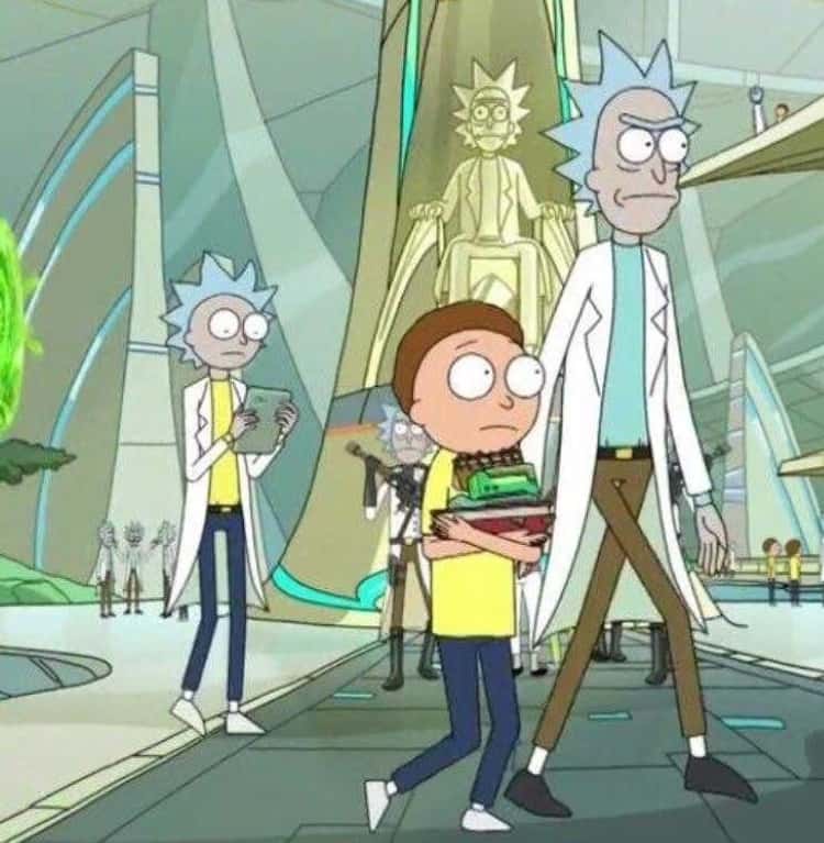 Remember That Rickless Morty? He Looks Like A Morty Becoming A Rick!