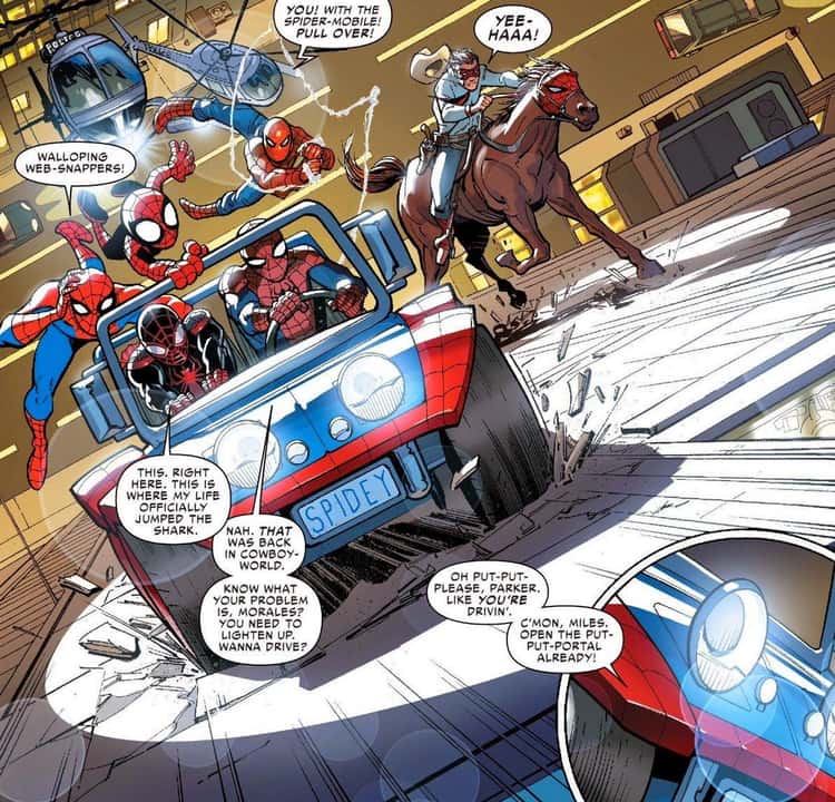 A Sentient Version Of The Spider-Mobile Appeared In The 'Spider-Verse' Storyline