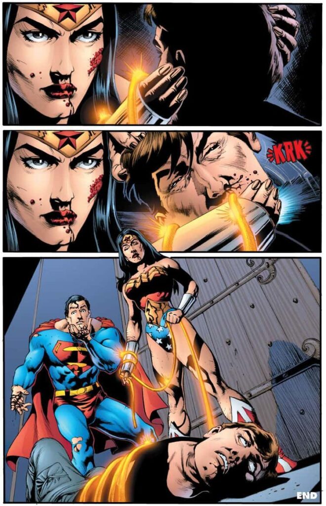 Wonder Woman Truthfully Snaps Maxwell Lord’s Neck